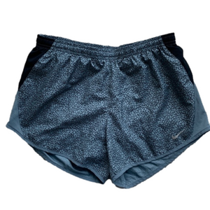 Nike Dri Fit Lined Black Gray Running Shorts Women's Small
